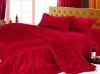 Profession manufacture super soft silks and satins bedding set for wedding XY-MS008