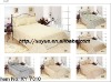 Professional Manufacturer 3pcs embroidery soft short pile quilt set comforter set bedding set stock XY-Y010