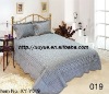 Professional Manufacturer 3pcs stamp printed soft short pile quilt set comforter set bedding set stock XY-Y019