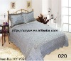 Professional Manufacturer 3pcs stamp printed soft short pile quilt set comforter set bedding set stock XY-Y020