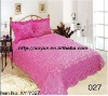 Professional Manufacturer 3pcs stamp printed soft short pile quilt set comforter set bedding set stock XY-Y027