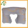 Promotional U-shape soft PVC inflatable travel pillow inflatable cervical pillow