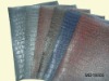 Pu stone pattern leather with artificial leather