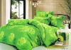 Pure Cotton Peach Printed Bedding Sets green bed Sheet Duvert cover 4pcs