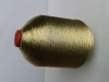 Pure Gold Metallic Yarn, metalic yarn MX/ST/Ms/MH knitting yarn1.2mic 75D,1/110