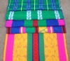 Pure cotton colorful stripes woven Jacquard towel blanket