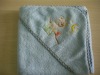 Pure cotton embroidered baby hooded towel