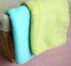 Pure light color 100%cotton plain thick facre towels
