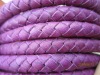 Purple Braided leather cord