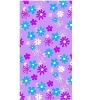 Purple Fashion Design of Flower Cotton Reactive Printing  Beach Towel