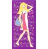 Purple Girl Cotton Reactive Printing  Beach Towel