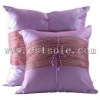 Purple Plain Comfortable 100% Silk Cushion  Cover