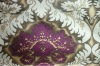 Purple accents fabric for sofa,cushion,cover