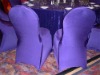 Purple color stretch chair cover,CT172,fit for all the chairs