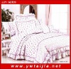 Purple little flowers print bedding sets/100% cotton high quality bedding sets