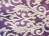 Purple velvet upholstery fabric