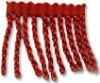 RED SILK FRINGE