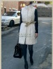Rabbit Fur Coat with Fox Fur Collar, Available in Various Colors, Very Warm and Comfortable to Wear