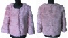 Rabbit fur coat short style