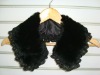 Rabbit fur collar