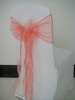 Raspberry Pink organza chair sash