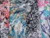 Rayon Polyster printed burnout fabric