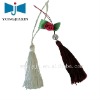 Rayon curtain tassel with a ball