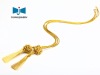 Rayon tassel with long cord used in decorative