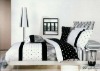 Reactive elegant printed 4 pcs cotton fabric bed sheet set