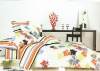 Reactive printed Twill bed sheet