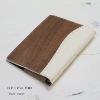 Real Wood & Natural Tanned Leather Book Cover, genuine wood is used, made in Japan