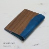 Real Wood & Natural Tanned Leather Book Cover, genuine wood is used, made in Japan