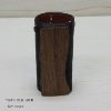 Real Wood & Natural Tanned Leather Key Case, genuine wood is used, made in Japan