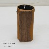 Real Wood & Natural Tanned Leather Key Case, genuine wood is used, made in Japan