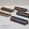 Real Wood & Natural Tanned Leather Pen Case, genuine wood is used, made in Japan