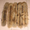 Real raccoon dog fur collar