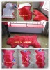 Real red sheep wool rug (hot sale)