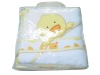 Receiving & Dreamsie sleep cotton baby blanket with rose color baby blanket