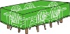 Rectangular patio set cover