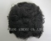 Recycled Black Polyester Staple Fiber