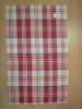Red Chequered Plain Weave Kitchen Towel