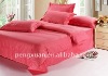 Red Color Hotel Bedding Set