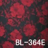 Red Flower Design Jacquard Woven Fabric