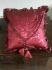 Red Jacquard back cushion
