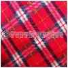 Red Plaid Flannel Fabric for Women's Shirt