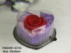 Red Rose Shaped Washing Hand Towels Love Gift Box