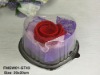 Red Rose Shaped Washing Hand Towels Love Gift Box,Wedding Towel Cake, Gift Towel Cake