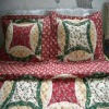 Red Satin Patchwork Quilt Pattern