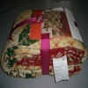 Red Satin Patchwork Velvet Quilt