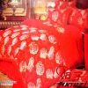 Red comforter sets queen size
